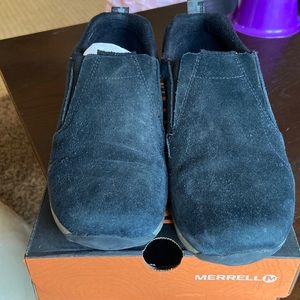 Boys Merrell Jungle Moc Frosty.  Size 3.  Black
